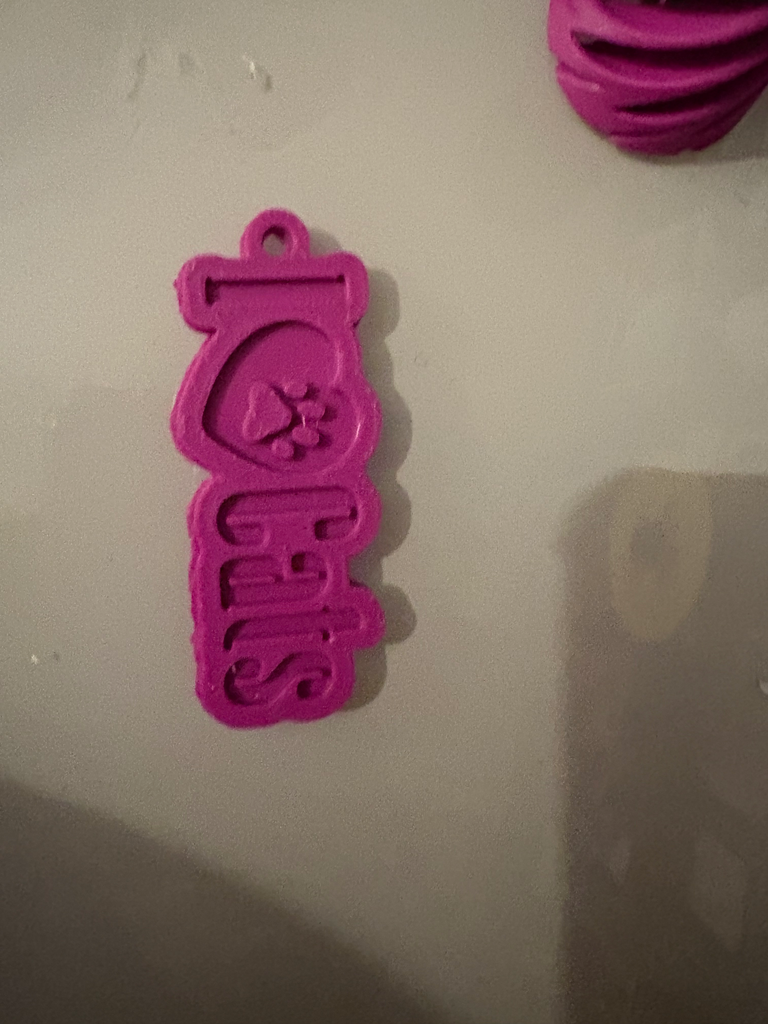 Sleutelhanger, I love  cats